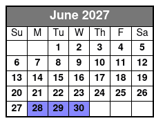 Emerald Cut Eco Excursion June Schedule