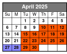 2-Hour Bike Rental in Historic Downtown Sanford April Schedule