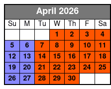 2-Hour Bike Rental in Historic Downtown Sanford April Schedule