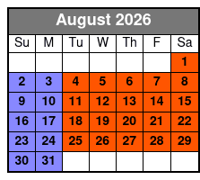 2-Hour Bike Rental in Historic Downtown Sanford August Schedule