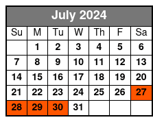 Admission Ticket W/ Transport July Schedule
