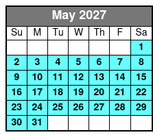 25-30 Minute Day Flight May Schedule