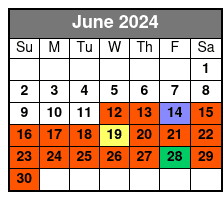 18-20 Minute Day Flight June Schedule