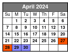 SeaWorld, FL April Schedule