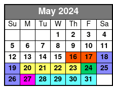 SeaWorld, FL May Schedule