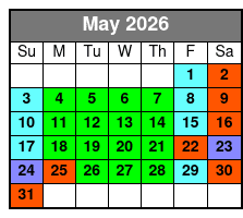 SeaWorld Orlando FL May Schedule