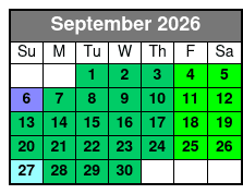 SeaWorld Orlando FL September Schedule
