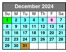 SeaWorld & Busch Gardens 2 Park 2 Day Combo Ticket December Schedule