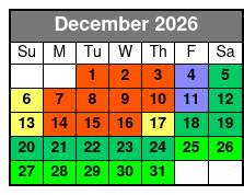 SeaWorld & Busch Gardens 2 Park 2 Day Combo Ticket December Schedule