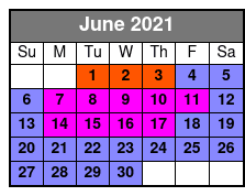 SeaWorld & Aquatica 2 Park 2 Day Combo Ticket June Schedule