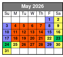 SeaWorld & Aquatica 2 Park 2 Day Combo Ticket May Schedule