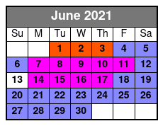 SeaWorld & Adventure Island 2 Park 2 Day Combo Ticket June Schedule