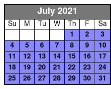 SeaWorld & Adventure Island 2 Park 2 Day Combo Ticket July Schedule