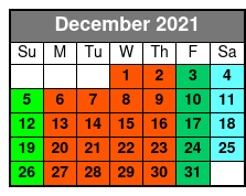 SeaWorld & Adventure Island 2 Park 2 Day Combo Ticket December Schedule