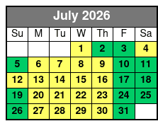 SeaWorld & Adventure Island 2 Park 2 Day Combo Ticket July Schedule