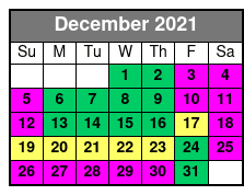 SeaWorld Single Day Ticket December Schedule