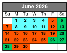SeaWorld Single Day Ticket June Schedule