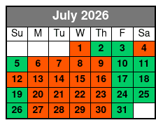 SeaWorld Single Day Ticket July Schedule