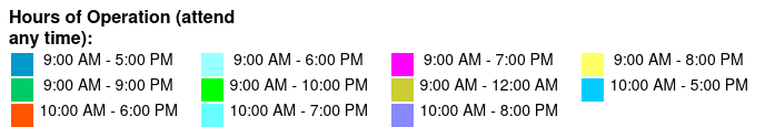 SeaWorld & Aquatica 2 Park 2 Day Combo Ticket Color Key