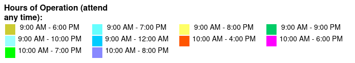 SeaWorld & Adventure Island 2 Park 2 Day Combo Ticket Color Key