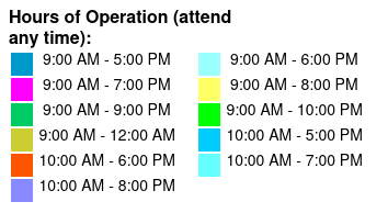 SeaWorld & Busch Gardens 2 Park 2 Day Combo Ticket Color Key