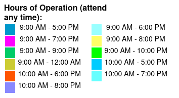 SeaWorld & Aquatica 2 Park 2 Day Combo Ticket Color Key