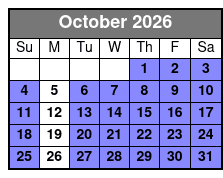 E-Bike Rental 4hrs October Schedule