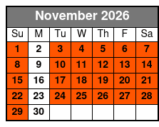 E-Bike Rental 4hrs November Schedule
