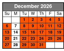 E-Bike Rental 4hrs December Schedule