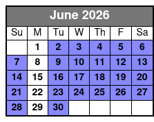 E-Bike Rental 8hrs June Schedule