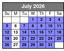 E-Bike Rental 8hrs July Schedule