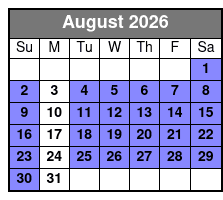 E-Bike Rental 8hrs August Schedule