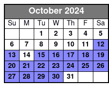 Comfort Seating October Schedule