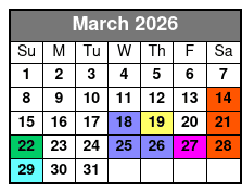 St. Johns Rivership Orlando Lunch and Dinner Cruises March Schedule