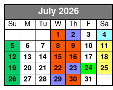 St. Johns Rivership Orlando Lunch and Dinner Cruises July Schedule