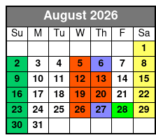 St. Johns Rivership Orlando Lunch and Dinner Cruises August Schedule