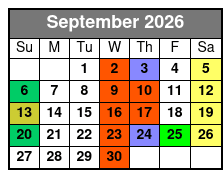 St. Johns Rivership Orlando Lunch and Dinner Cruises September Schedule