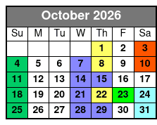 St. Johns Rivership Orlando Lunch and Dinner Cruises October Schedule