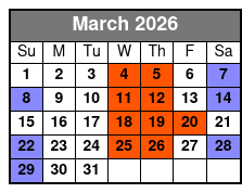 St. Johns Rivership Orlando 2 1/2 - 3 Hour Dinner Cruise (Dinner Included) March Schedule