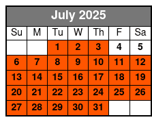 90 Minute Pontoon Cruise in Florida July Schedule