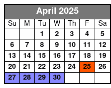 Winter Park Paddle Board Adventure April Schedule
