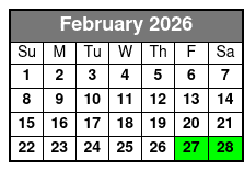 Champagne & Charcuterie Sunset Trail Ride February Schedule