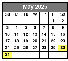 Champagne & Charcuterie Sunset Trail Ride May Schedule