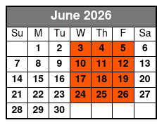 Stand Up Paddle Board June Schedule