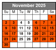 Central Florida Adventure Park - Authentic Dude Ranch Experience November Schedule