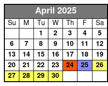 Off-Road Segway Adventure Tour April Schedule