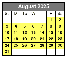 Off-Road Segway Adventure Tour August Schedule