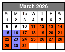 Medieval Times Dinner Show in Orlando March Schedule