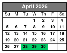 Fright Before Your Eyes 90-Minute Escape Room April Schedule