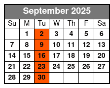 Downtown Orlando Art and Food Tour September Schedule